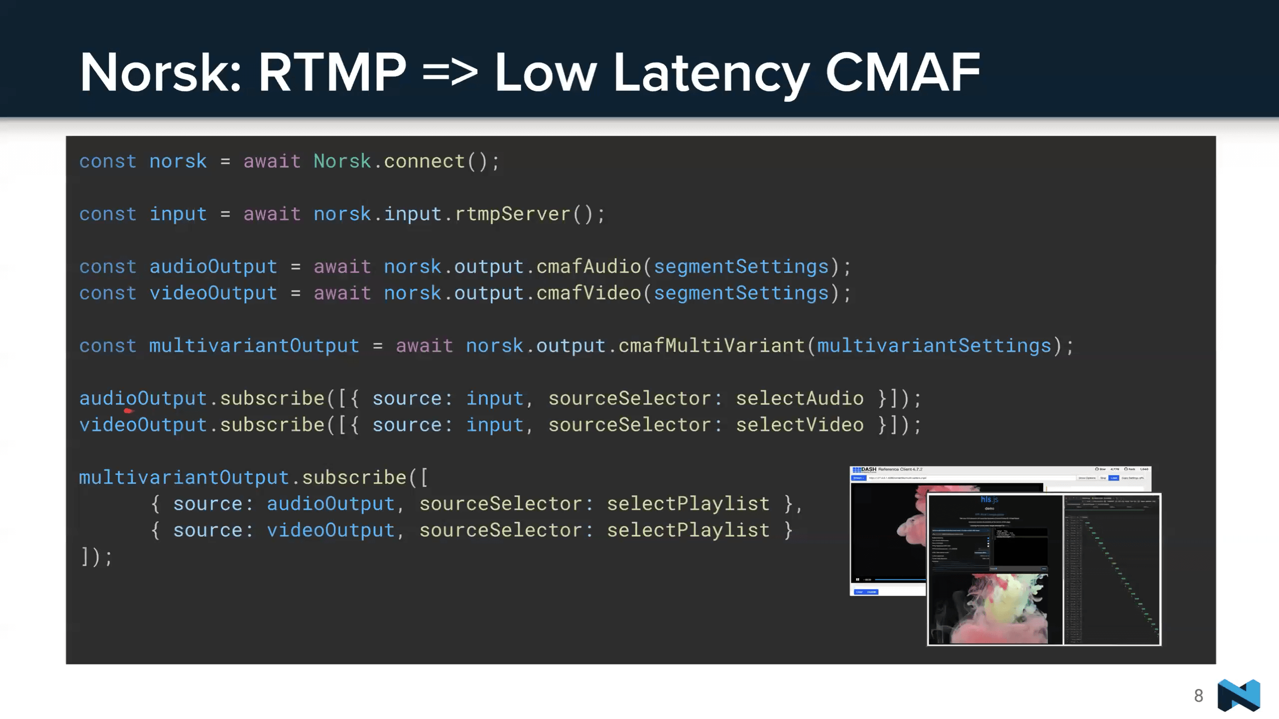 norsk rtmp low-latency cmaf